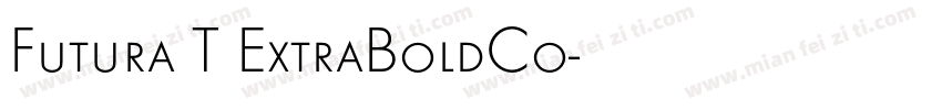 Futura T ExtraBoldCo字体转换